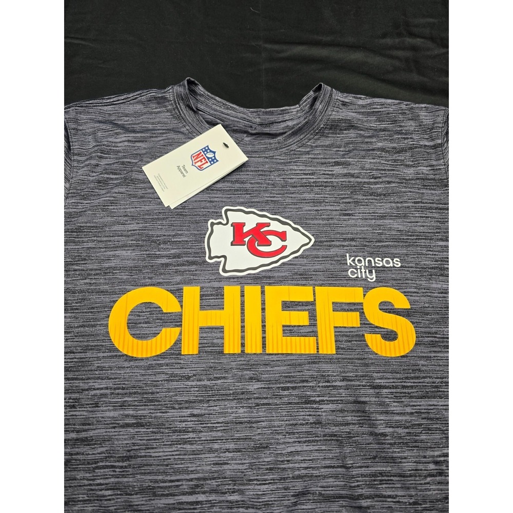 Nike Mens Kansas City Chiefs Sideline Velocity Dark Grey Tee Tshirt New Size M - Picture 6 of 6